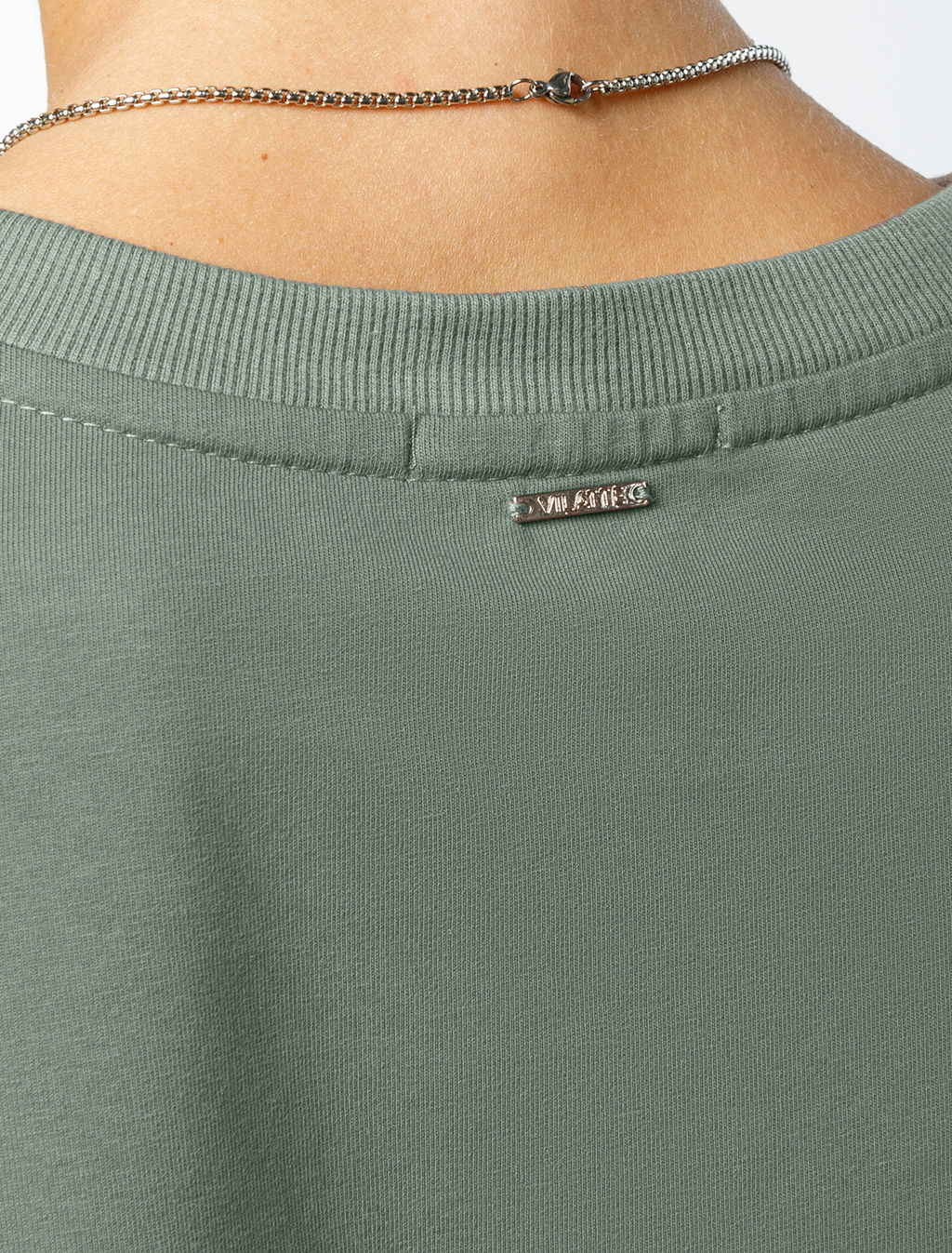 VILATTE / Футболка из эластичного футера двухнитки  фото 2