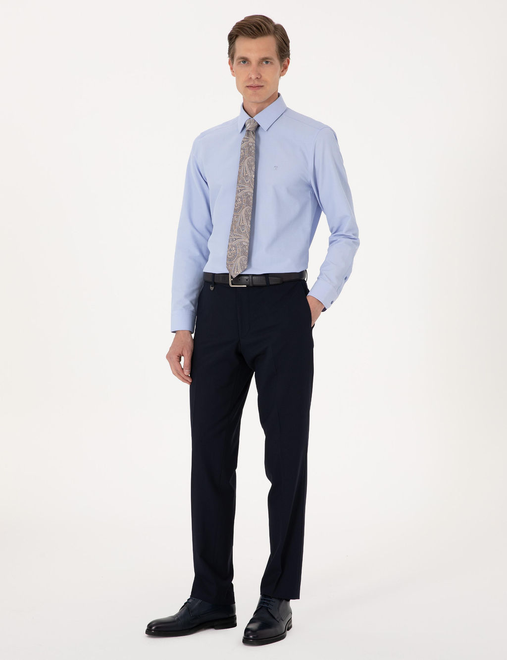 Mavi Slim Fit Uzun Kollu Basic G_mlek - Pierre cardin фото 5