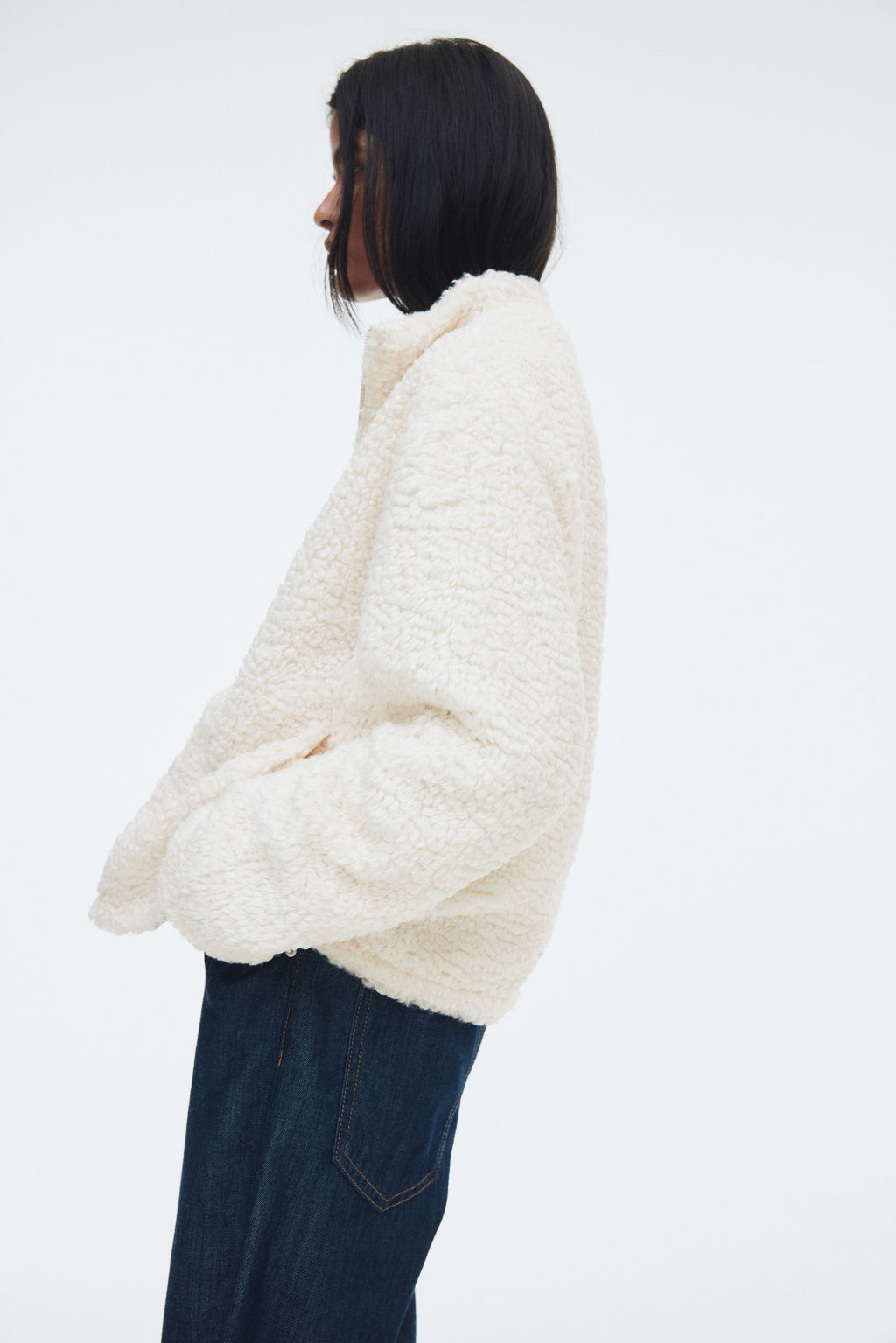 Chaqueta oversize en borreguito - H&m фото 7