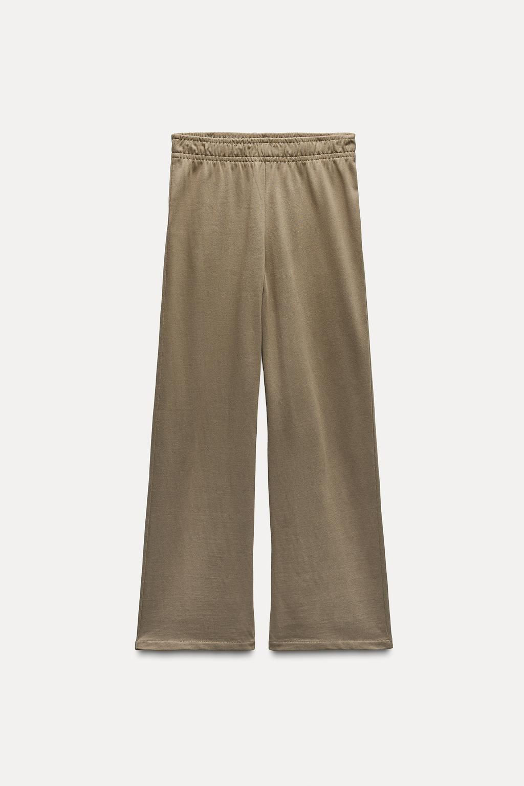 COTTON STRAIGHT-LEG TROUSERS - Zara фото 22