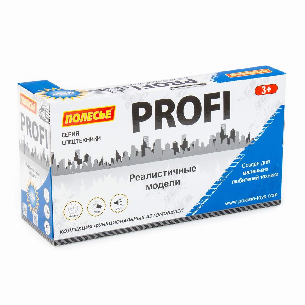 Профи, автомобиль-эвакуатор инерционный (со светом и звуком) (синий) (в коробке) - Полесье фото 6