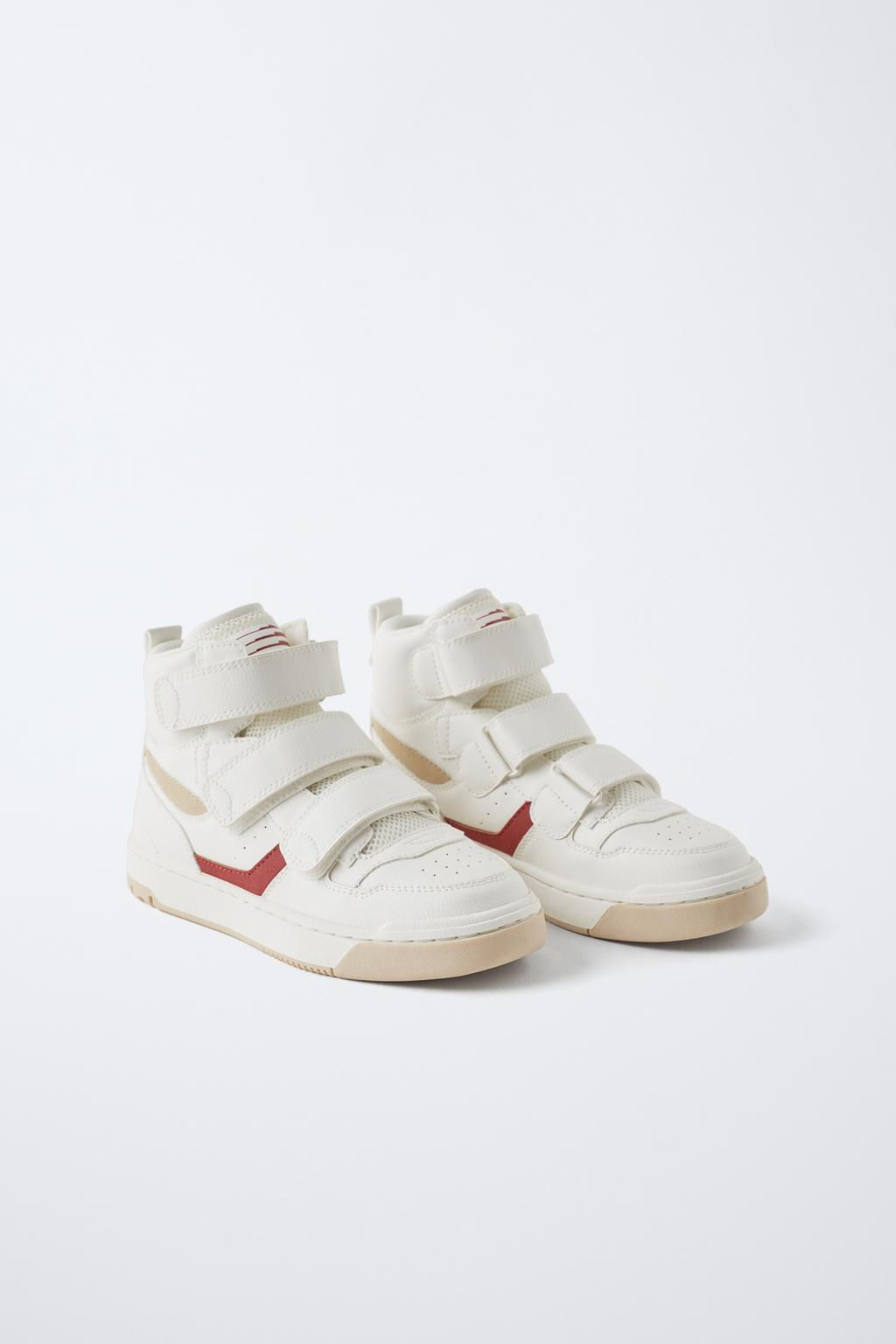 STRAP HIGH-TOP SNEAKERS - Zara фото 2