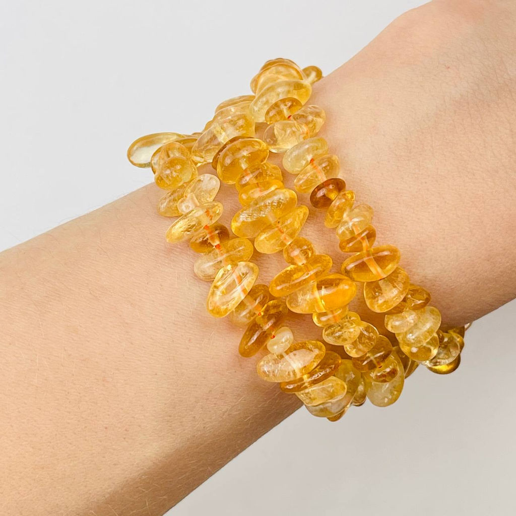 Бусины для украшений из Цитрина крошка - Радуга самоцветов фото 2