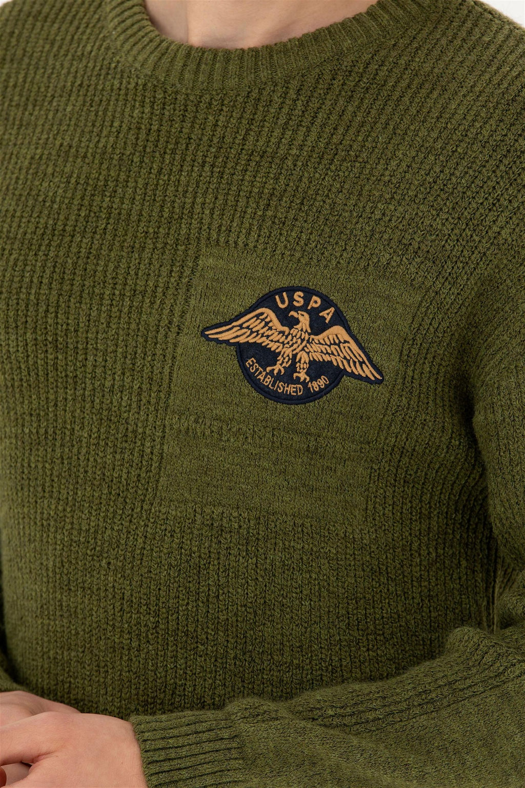 Мужской свитер цвета хаки - U.s. polo assn фото 14