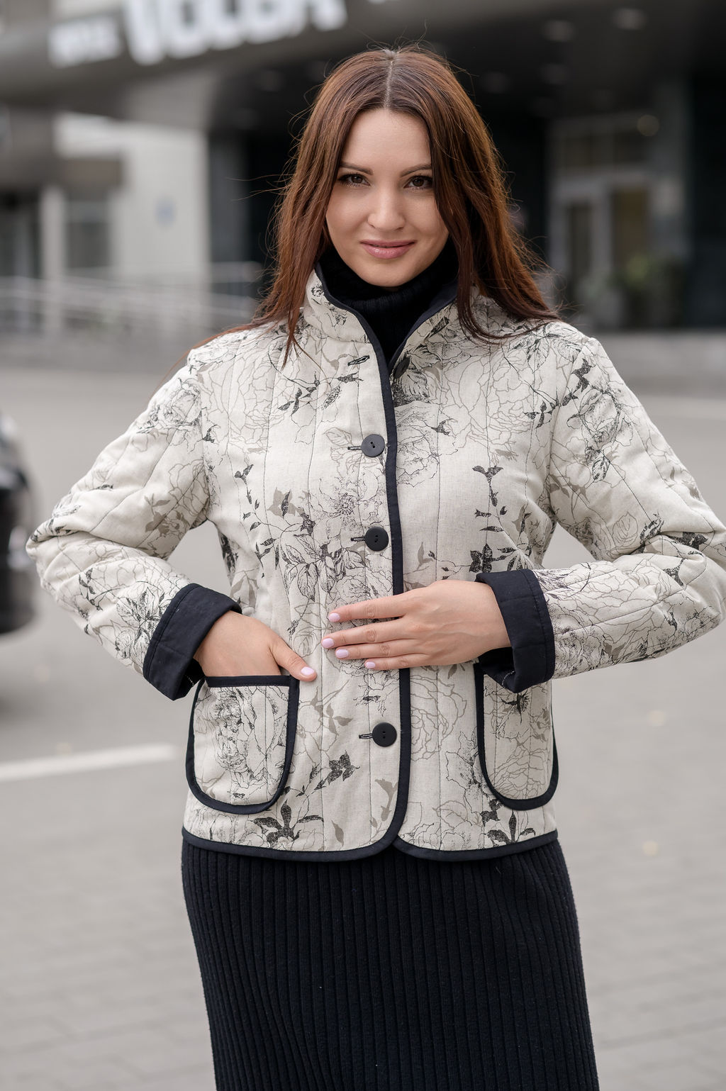 Куртка 70% лен -30% хлопок на натуральном утеплителе (100% хлопок)