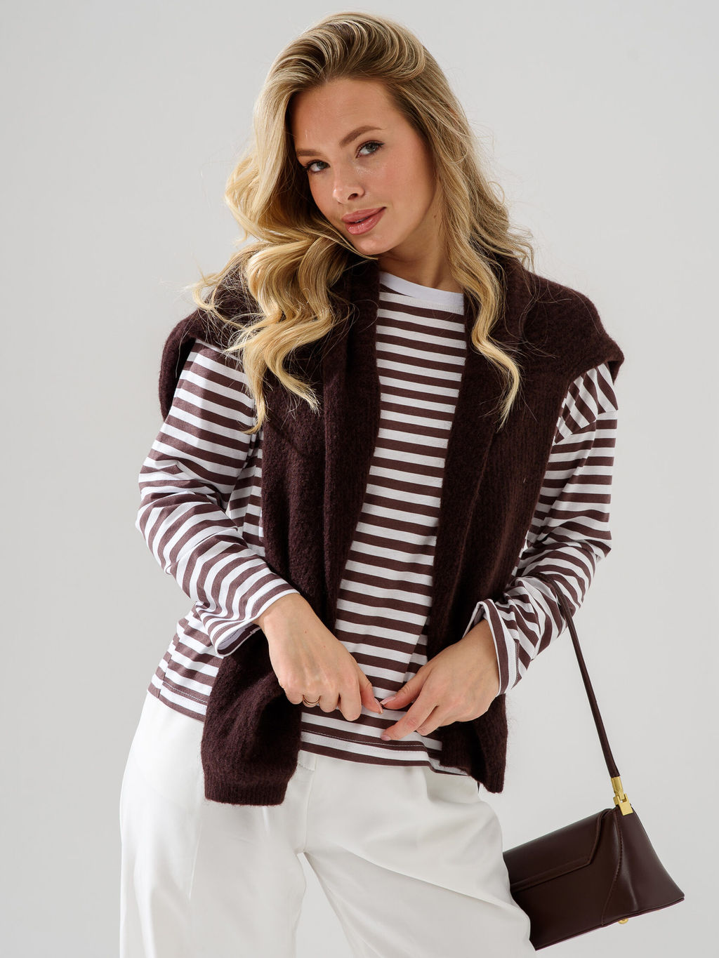 Лонгслив тельняшка 100% хлопок - Оптима фото 9