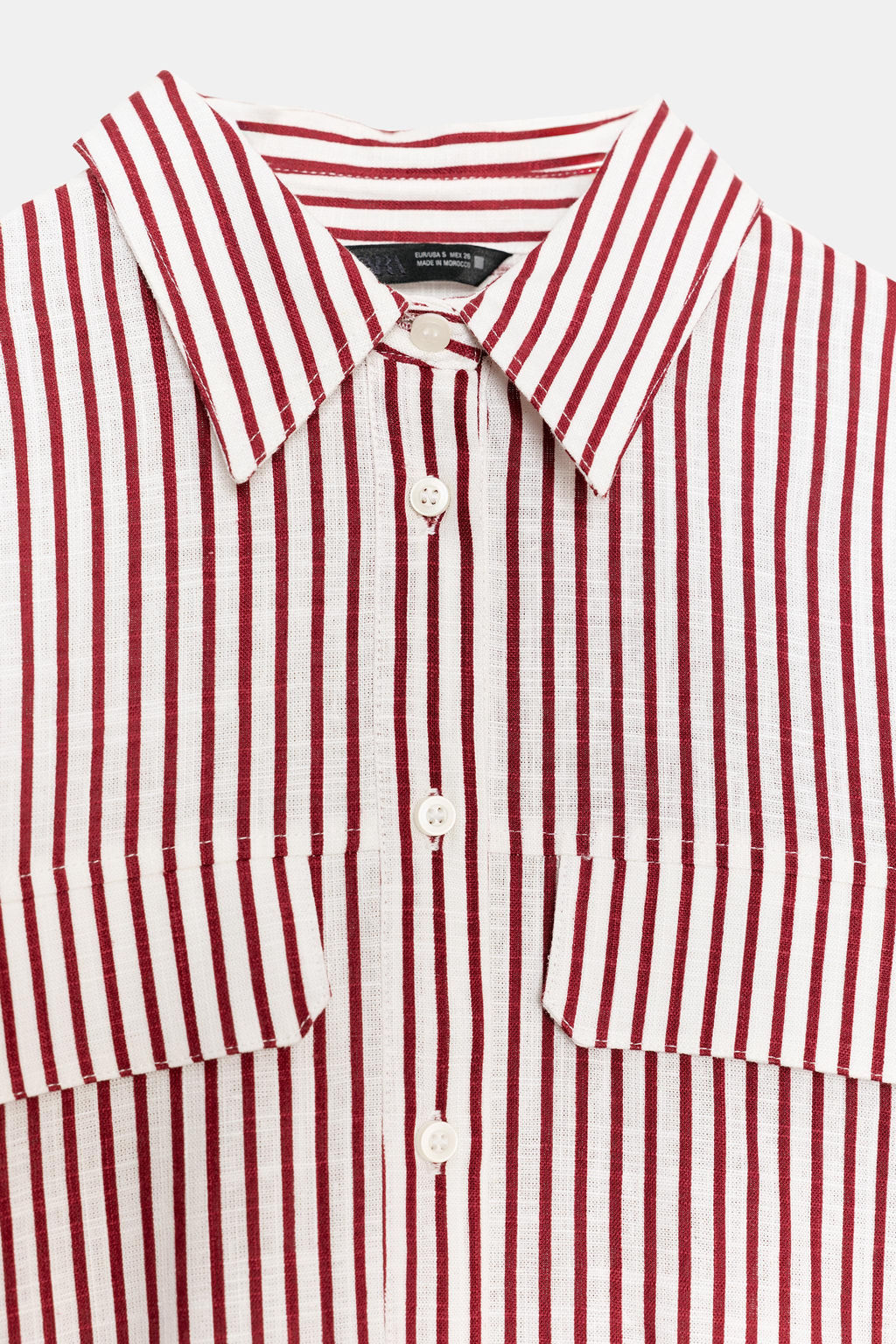 CAMISA RAYAS CON LINO / rayas - Zara фото 9