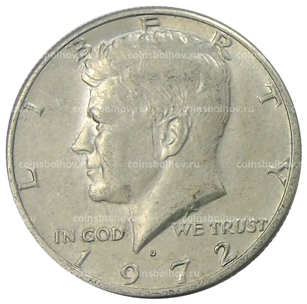 1/2 доллара (50 центов) 1972 года D США
