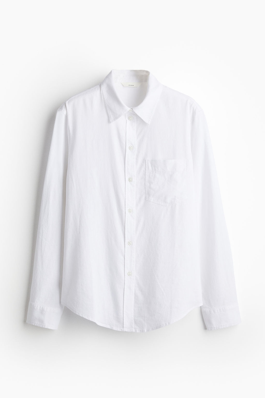 Camisa en mezcla de lino - H&m фото 2