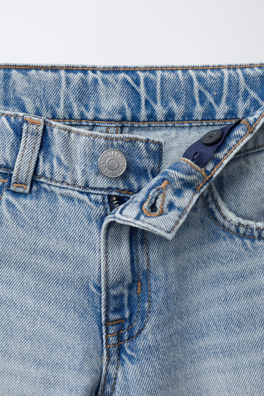 JEANS STRAIGHT ROTOS / Azul claro - Zara фото 3