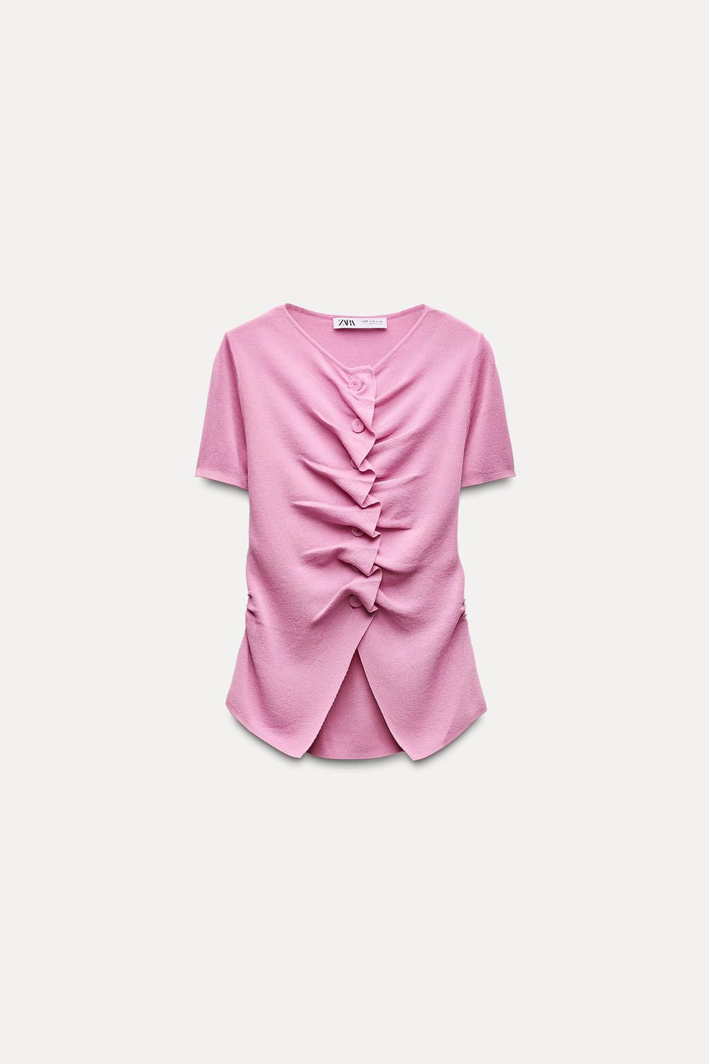 DRAPED KNIT TOP - Zara фото 5