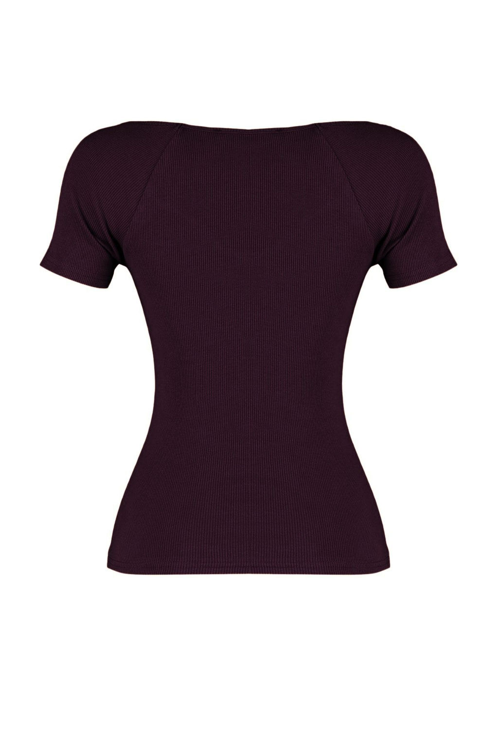 Murdum Fitted/Vucuda Oturan Fitilli Pamuk Esnek Orme Bluz TWOSS21BZ0579