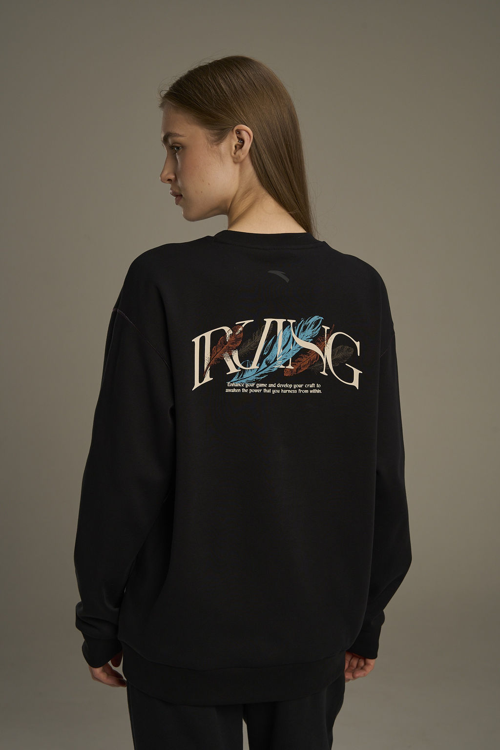 Свитшот утепленный Черный