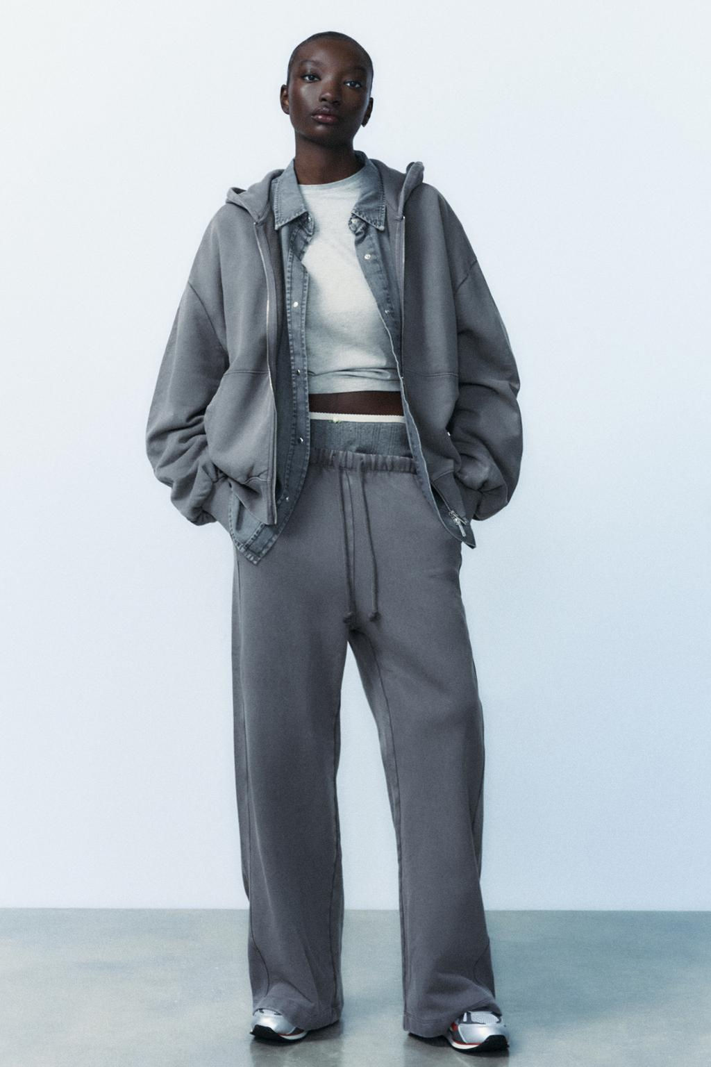 STRAIGHT-LEG PLUSH TROUSERS - Zara фото 25