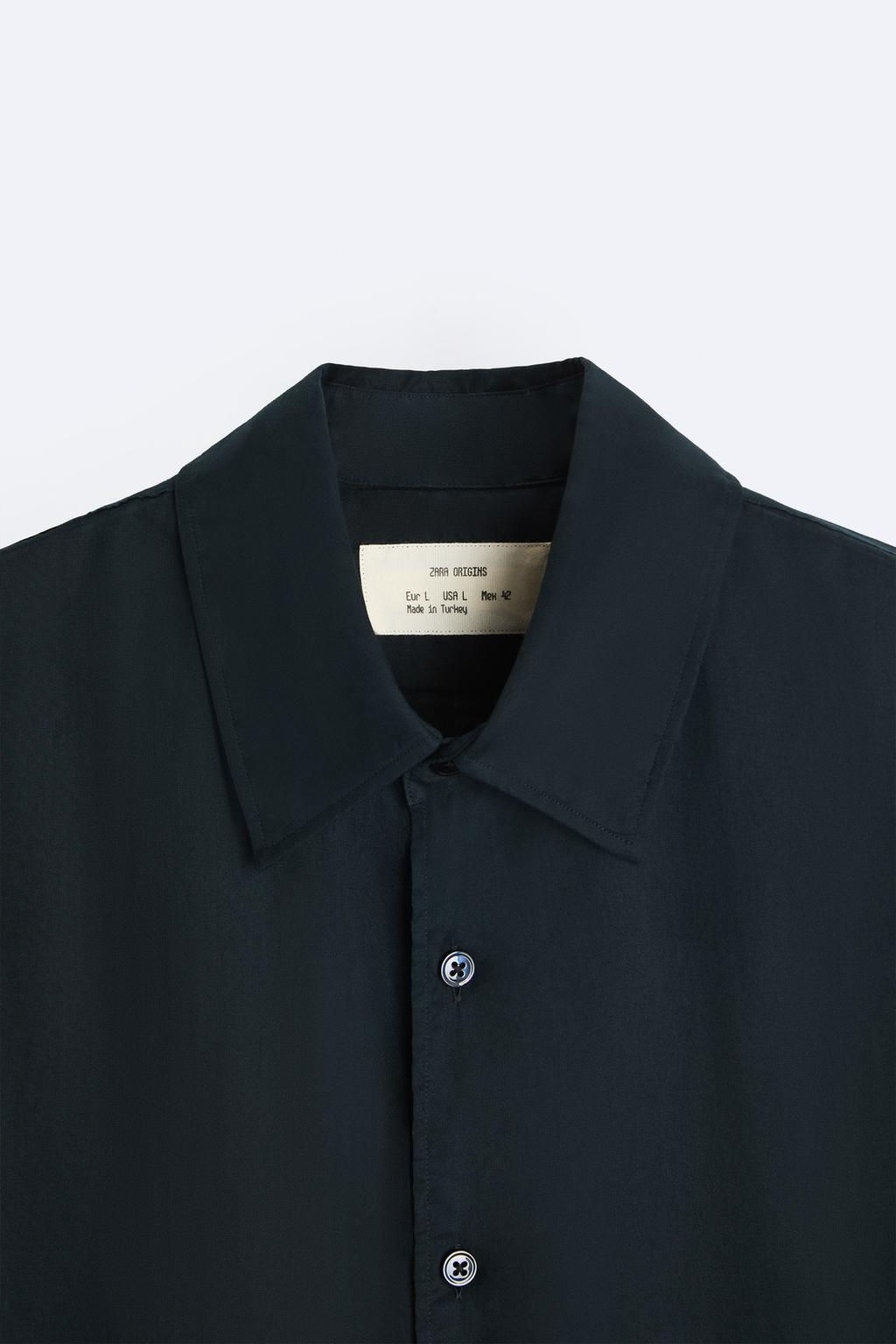 SEMI-SHEER VOILE SHIRT - Zara фото 8