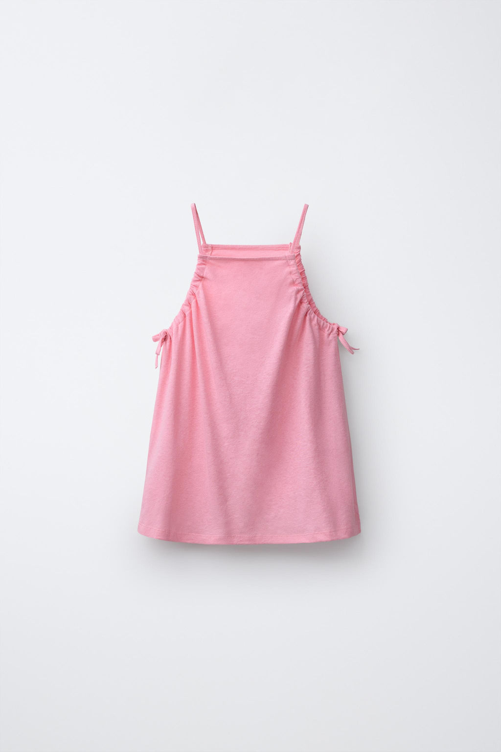 CONJUNTO TOP Y BERMUDA CON ALGOD?N Y LINO / Rosa medio