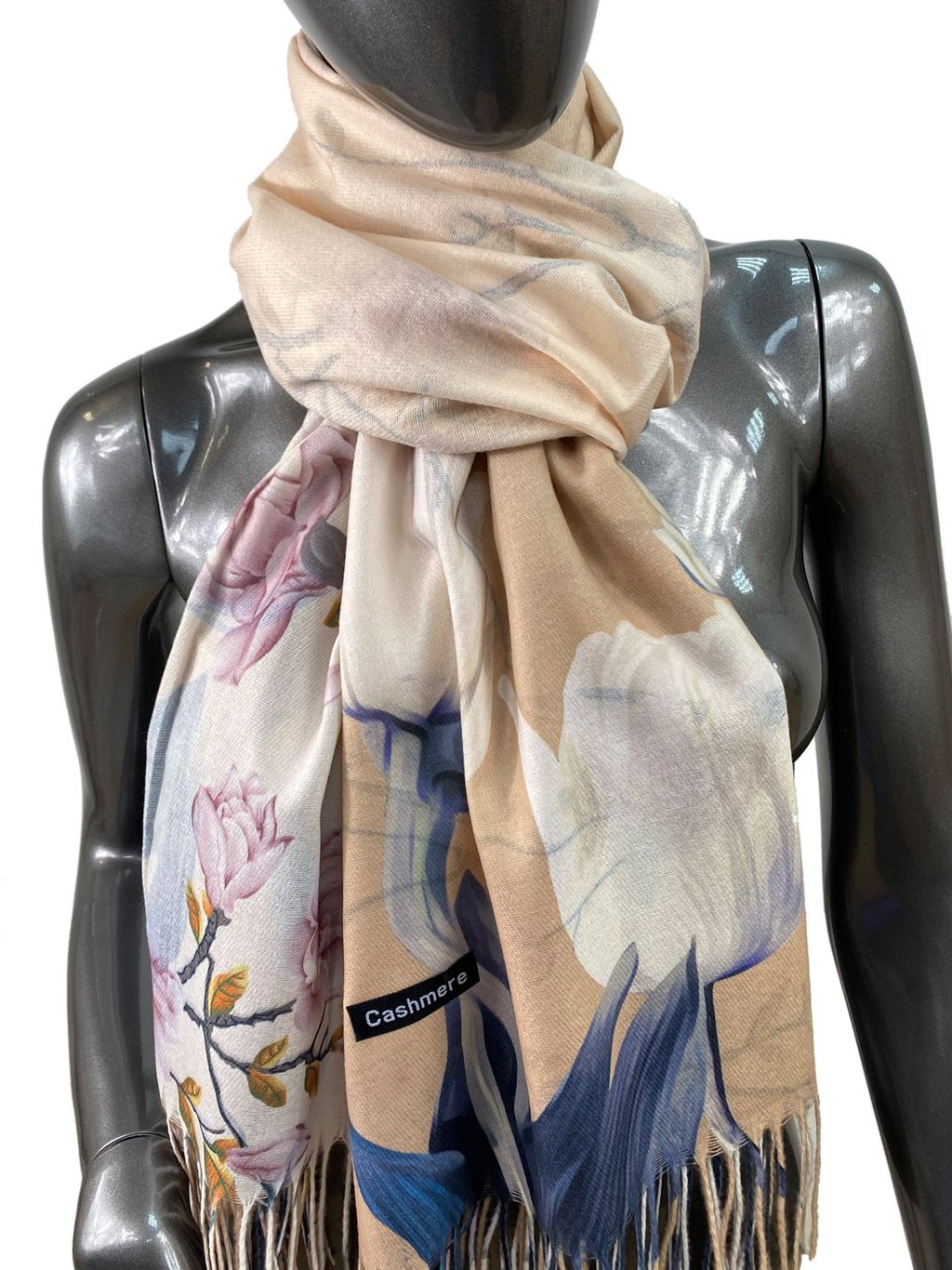 Мягкий палантин из кашемира, мультицвет - Greta фото 9