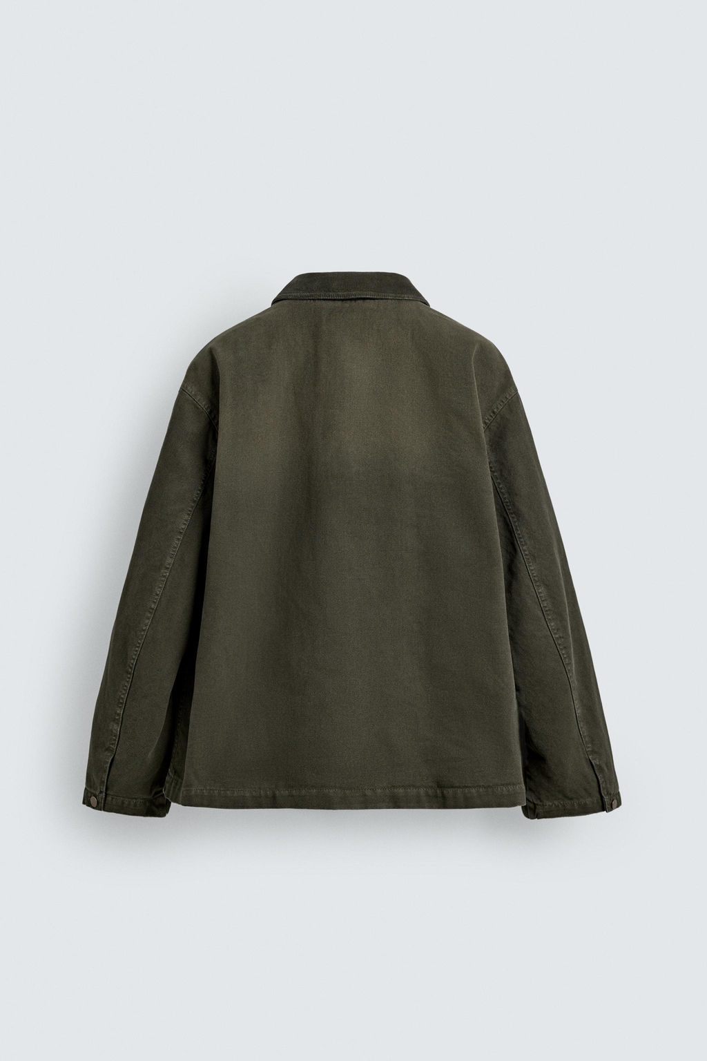 WASHED JACKET WITH COMBINED COLLAR - Zara фото 18