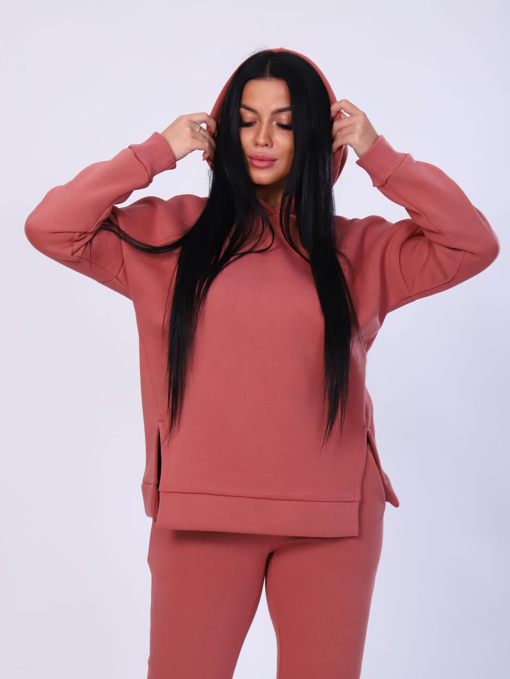 М339 Костюм Виктория с капюшоном (коричневый) - Иванушка-трикотаж фото 6