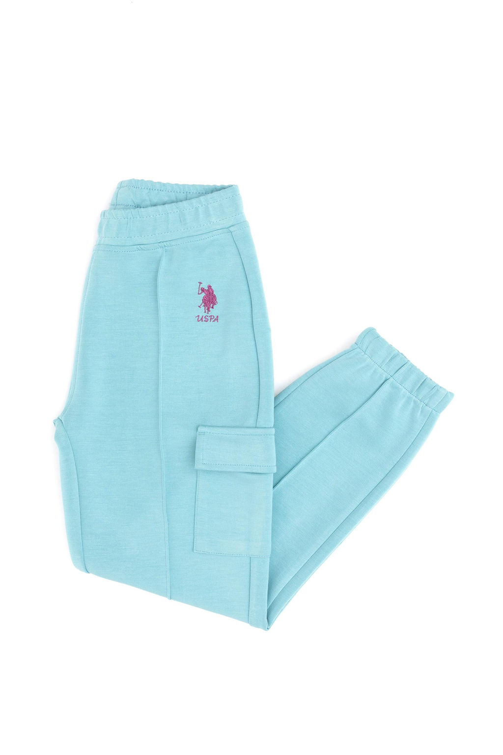 Мятные спортивные штаны для девочек
