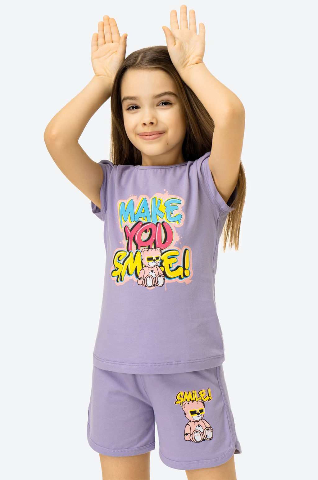 Хлопковый летний костюм для девочки Bonito  фото 3