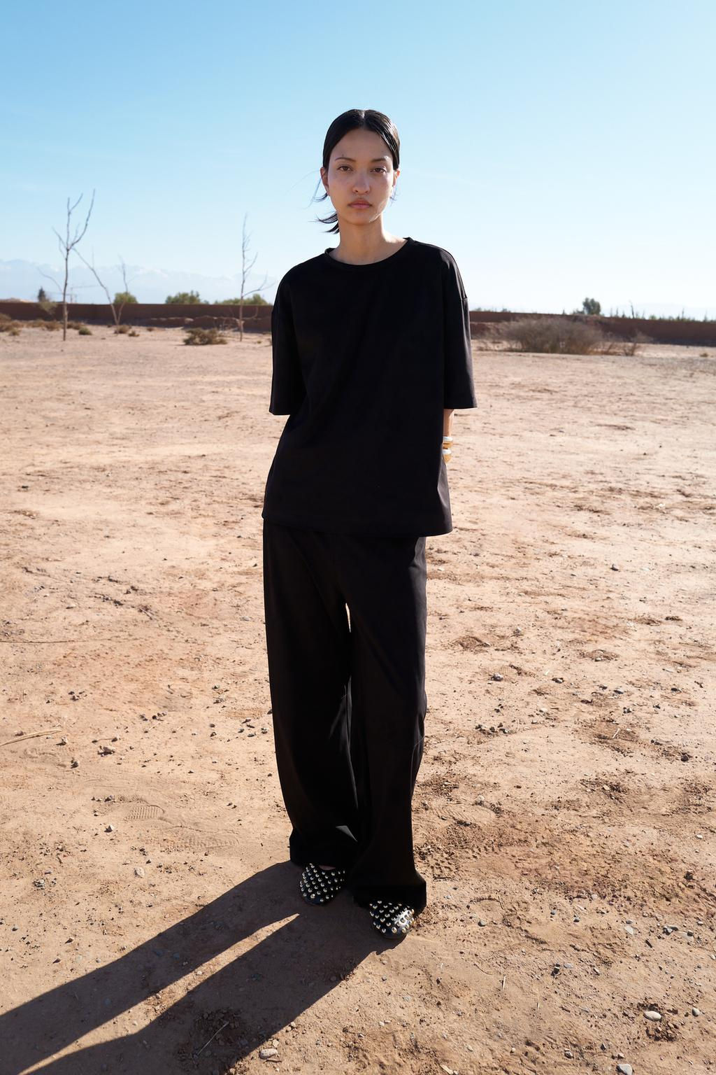 FAUX SUEDE TROUSERS - Zara фото 4