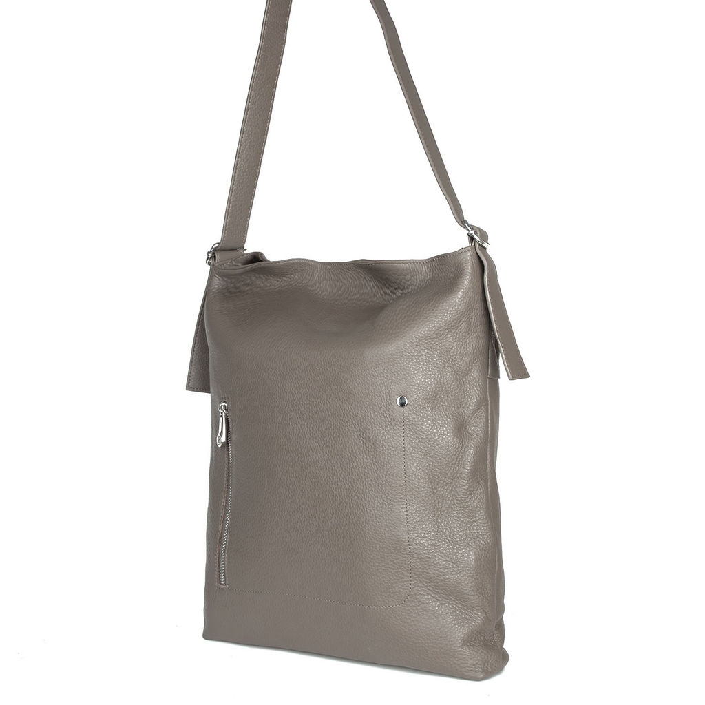 SJ7686 d khaki, Женская кожаная сумка, Barcelo Biagi
