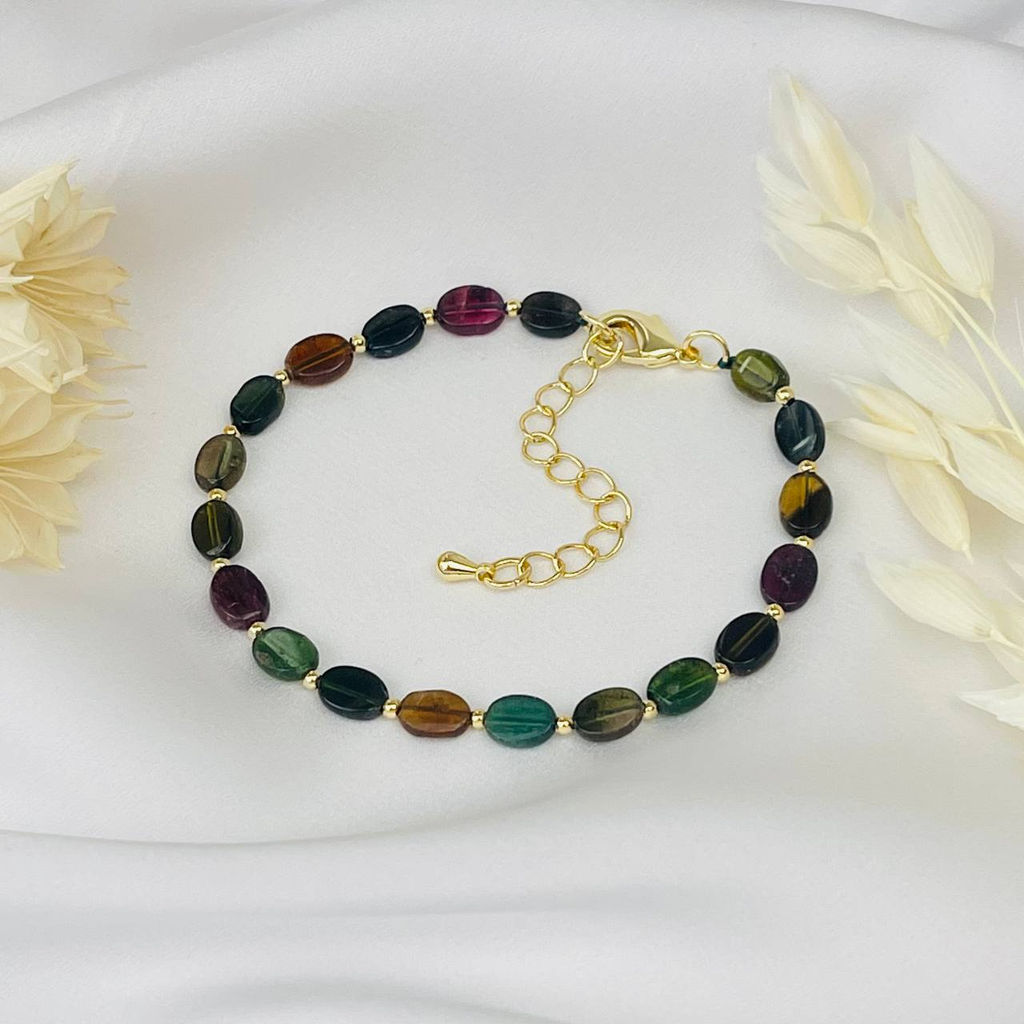 Браслет из Турмалина микс 18 см +
