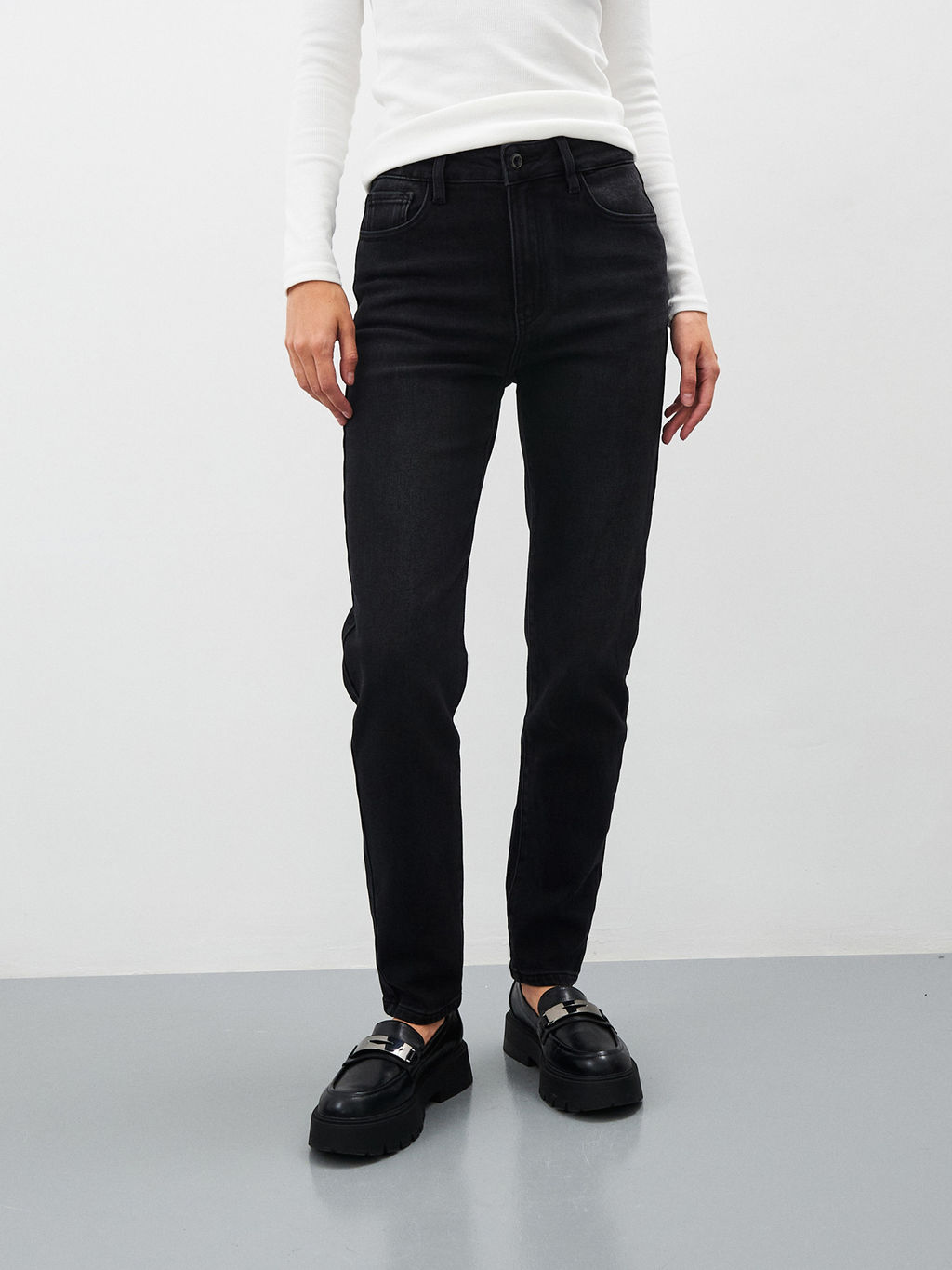 Утепленные Женские Джинсы Мом Ут. Начёс