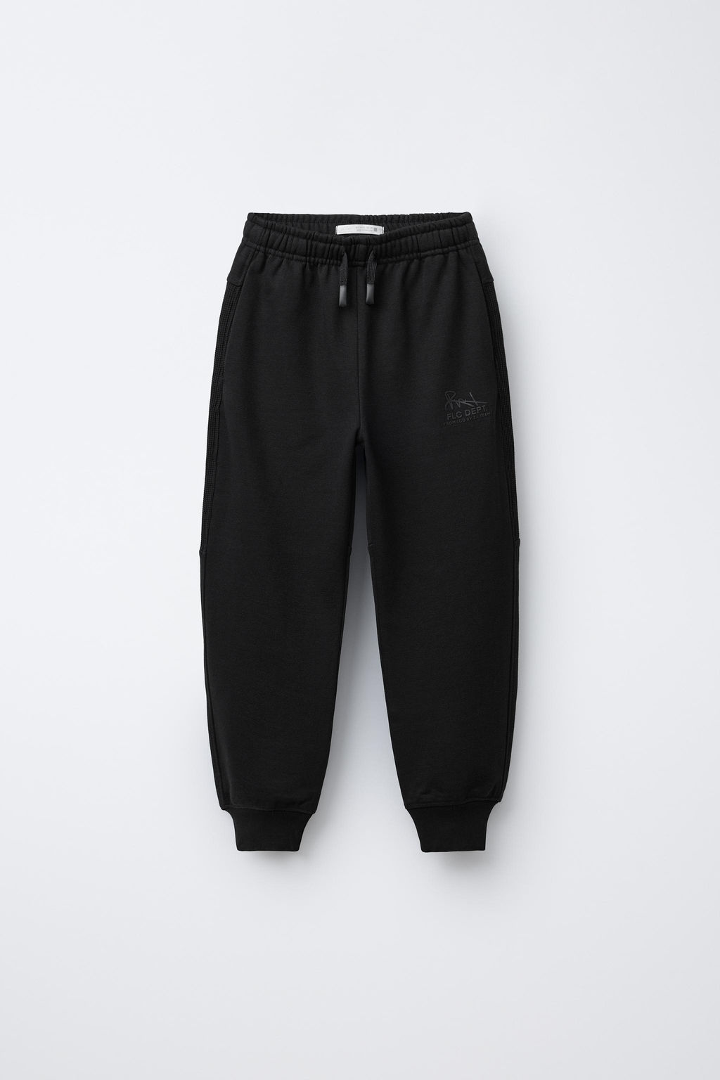 COMBINED WAFFLE-KNIT JOGGING TROUSERS