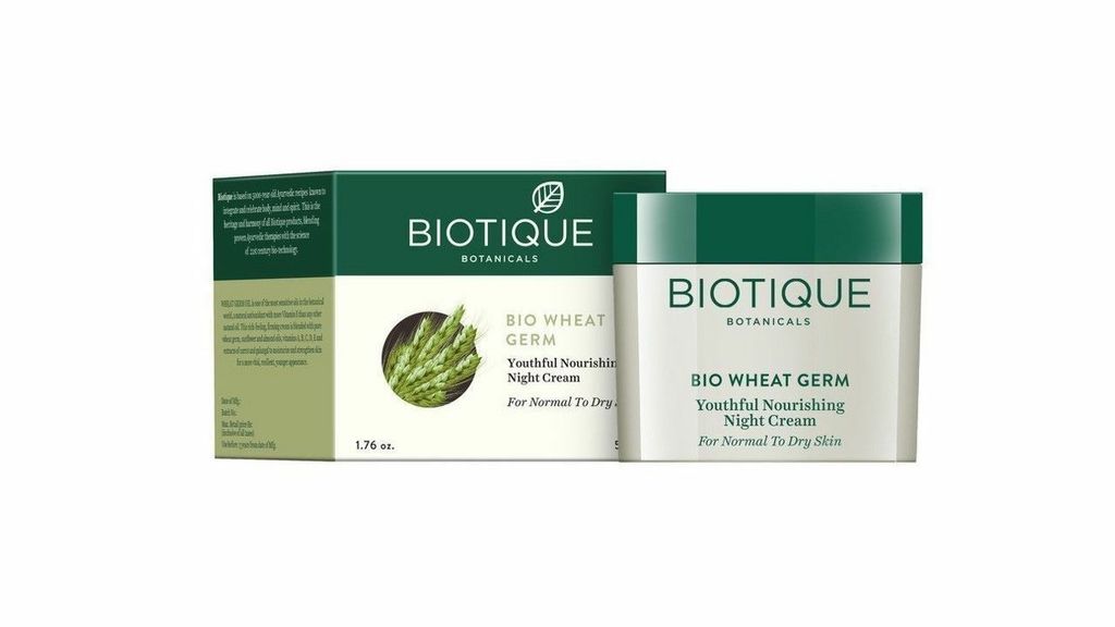Bio Wheat Germ Youthful Nourishing Night Cream/Биотик Био Пшеницы Питательный Ночной Крем 50г. - Biotique фото 2