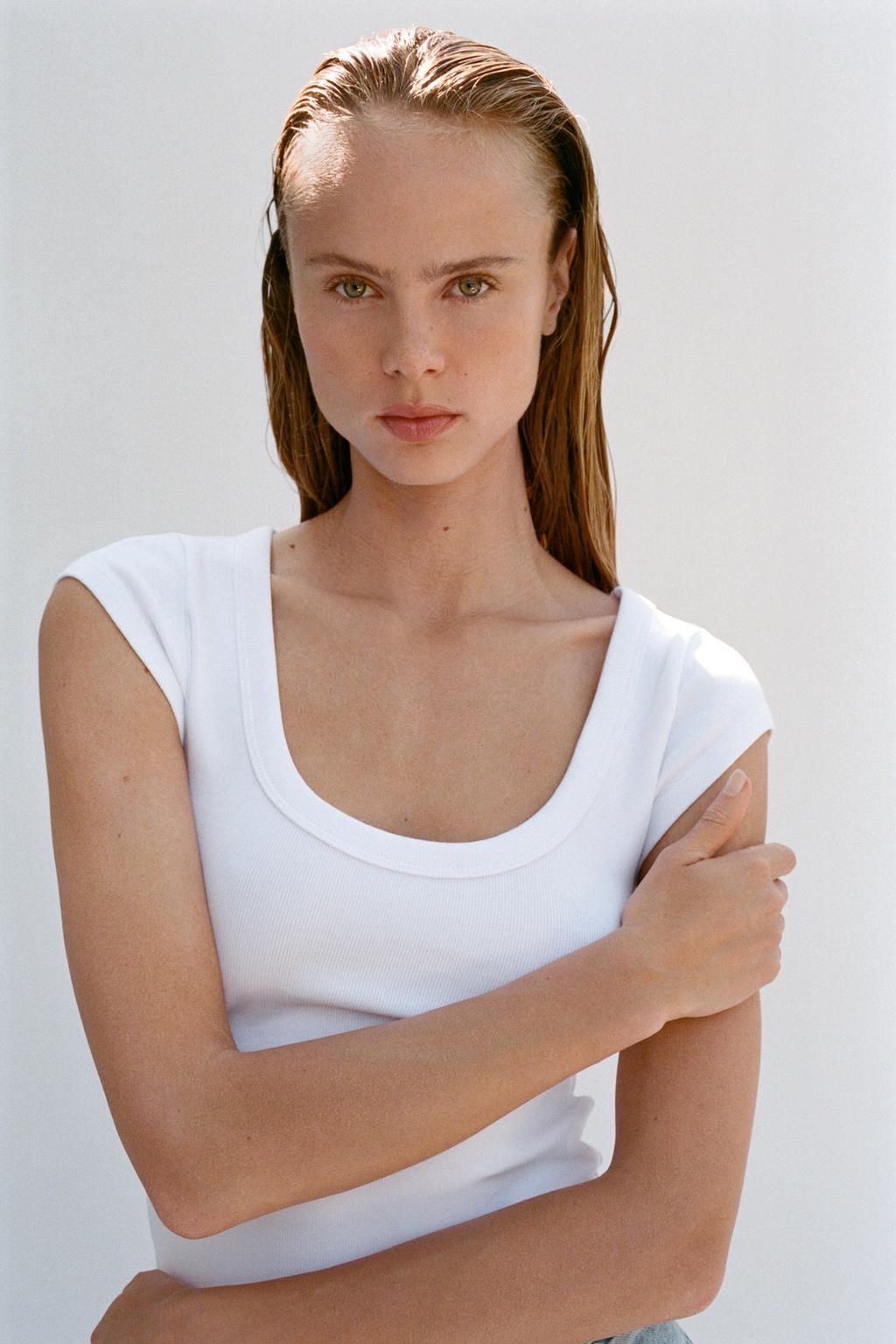 ROUND NECK T-SHIRT - Zara фото 31