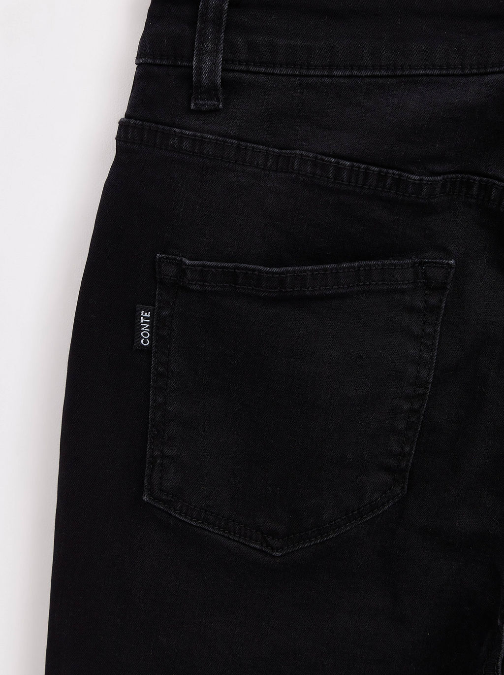 CONTE Джинсы skinny CON-441 на молнии washed black - Conte elegant фото 7