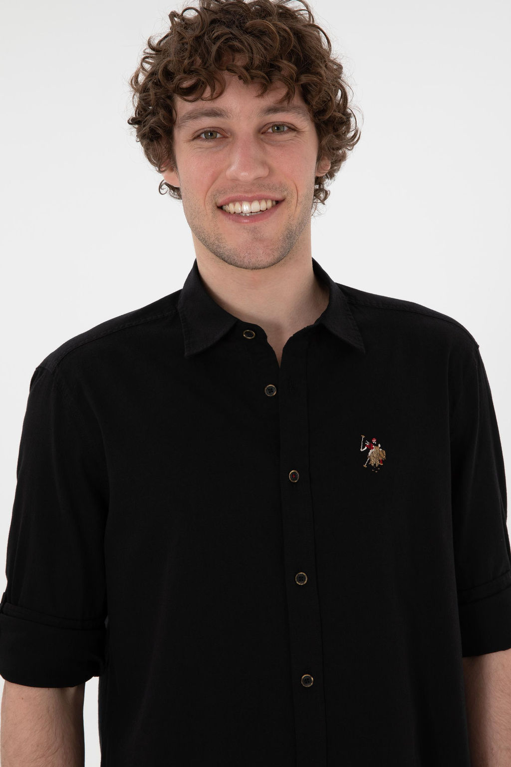 Erkek Siyah Uzun Kollu Basic G_mlek Sepette S_rpriz _ndirim - U.s. polo assn фото 2