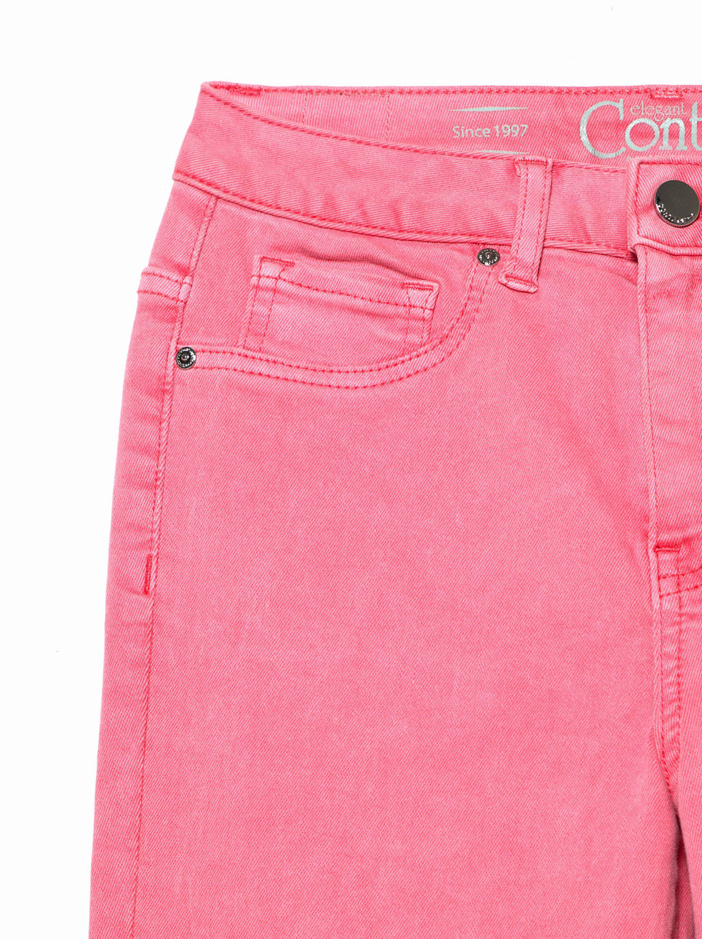 CONTE Цветные джинсы skinny с высокой посадкой и эффектом варки CON-236 Lycra® washed candy pink