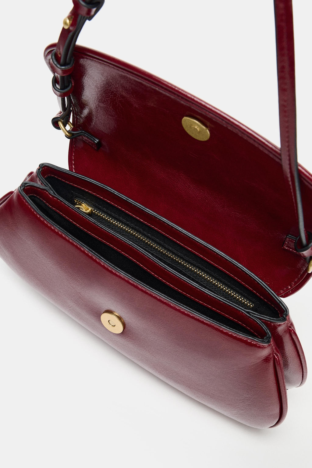 Сумка через плечо Zara Bolso de Hombro Solapa красная