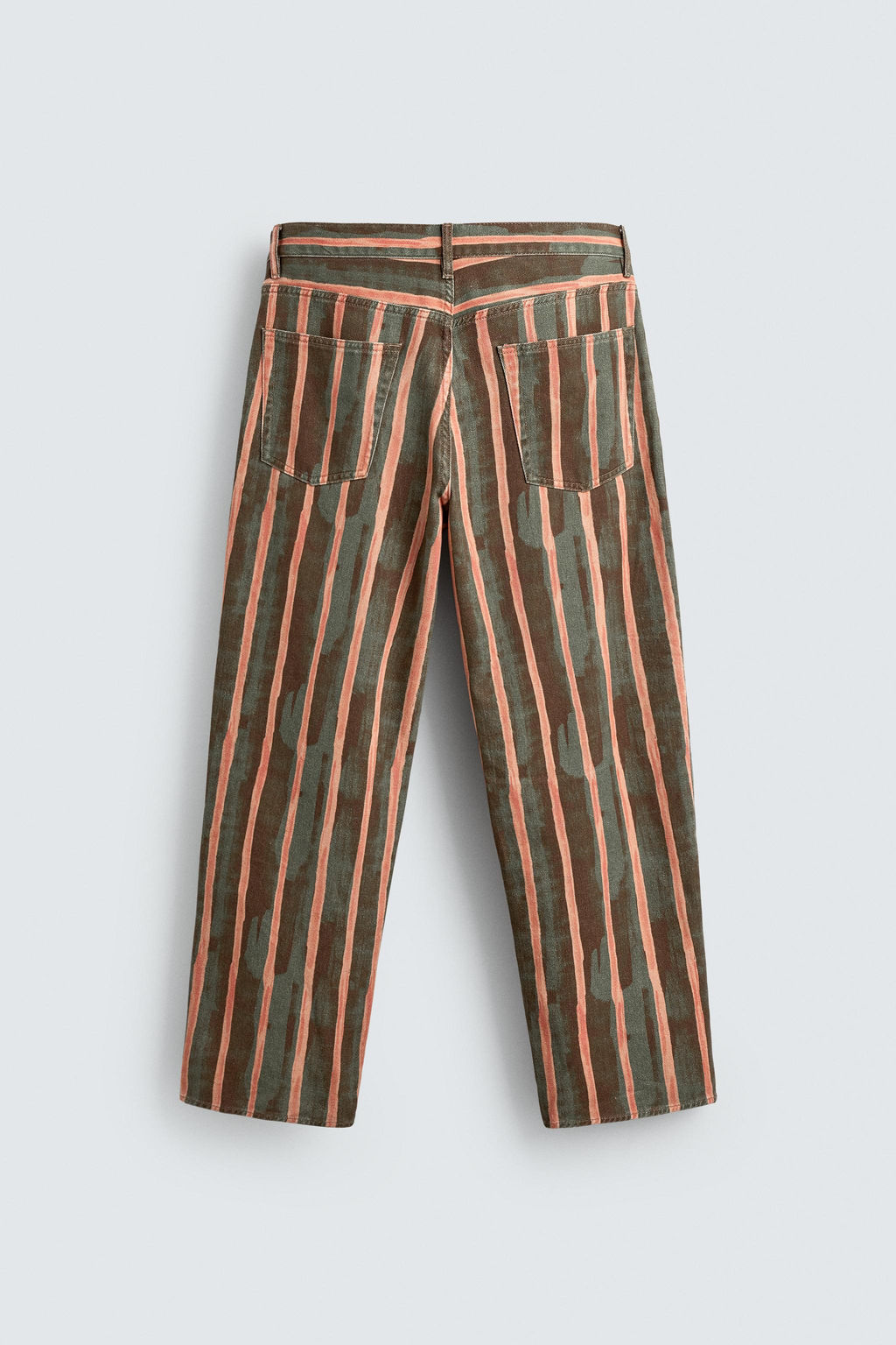 JEANS RELAXED FIT ESTAMPADO GEOM?TRICO / Verde medio - Zara фото 8