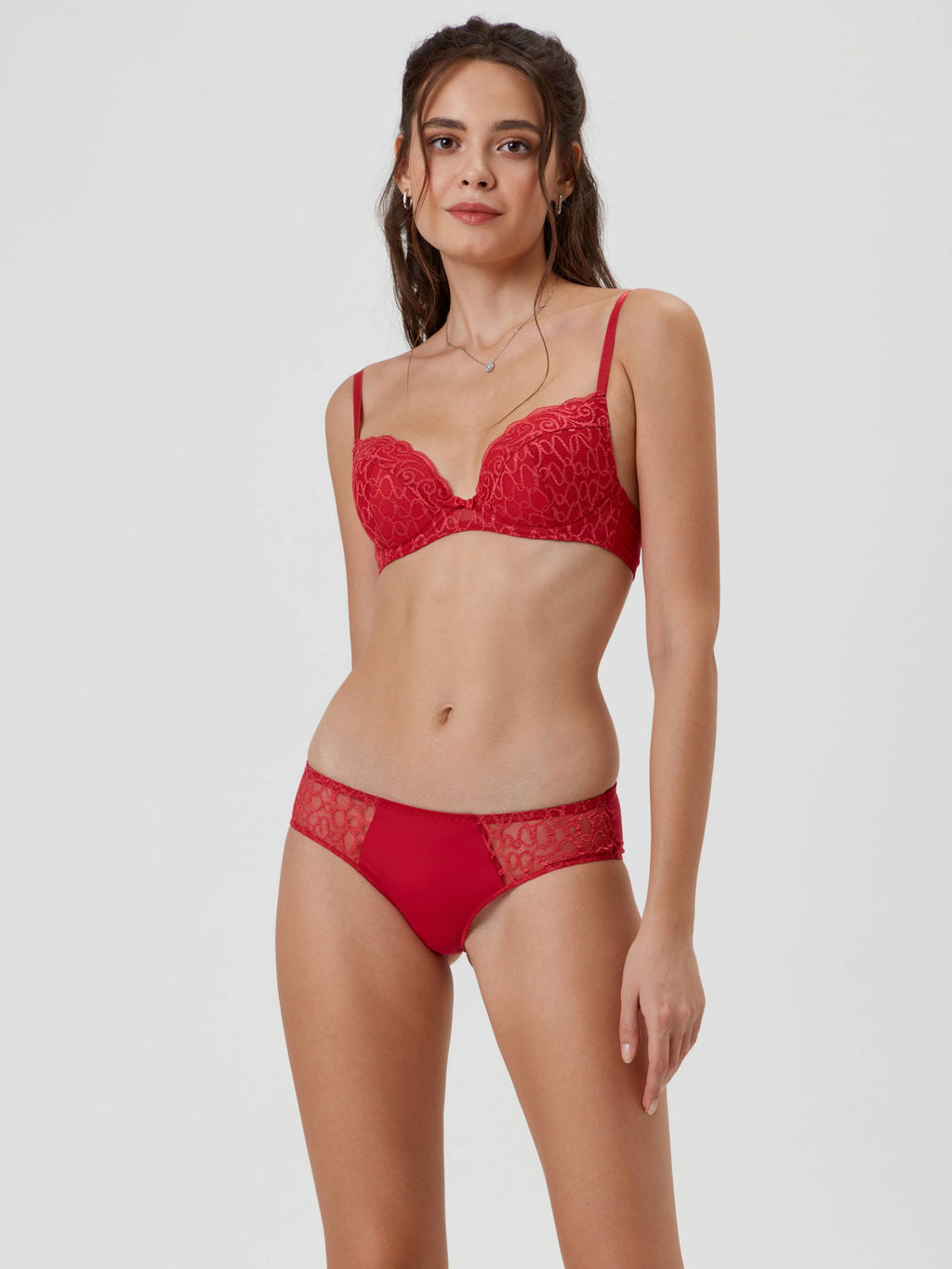 CONTE Трусы бриф с низкой линией талии VOILE RP1083 брусника - Conte elegant фото 5