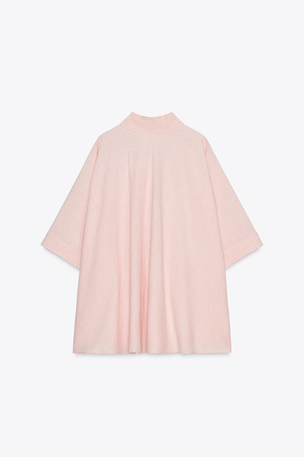 ZW COLLECTION STRIPED OVERSIZE CAPE SHIRT - Zara фото 15