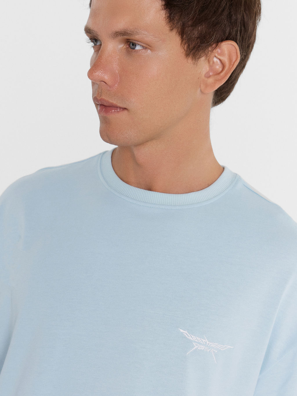 Футболка мужская в голубом цвете голубая дымка 111888 - Mark formelle фото 6