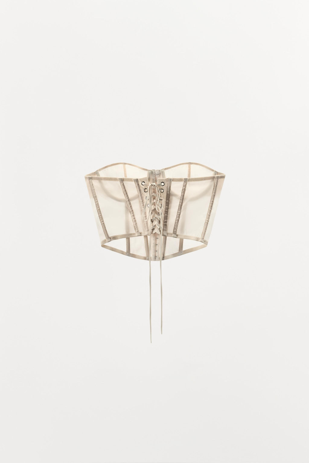 UNDERWIRED CORSET WITH TIE DETAIL - Zara фото 13