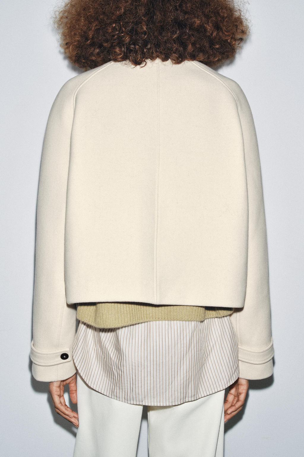 ZW COLLECTION SHORT WOOL COAT - Zara фото 3