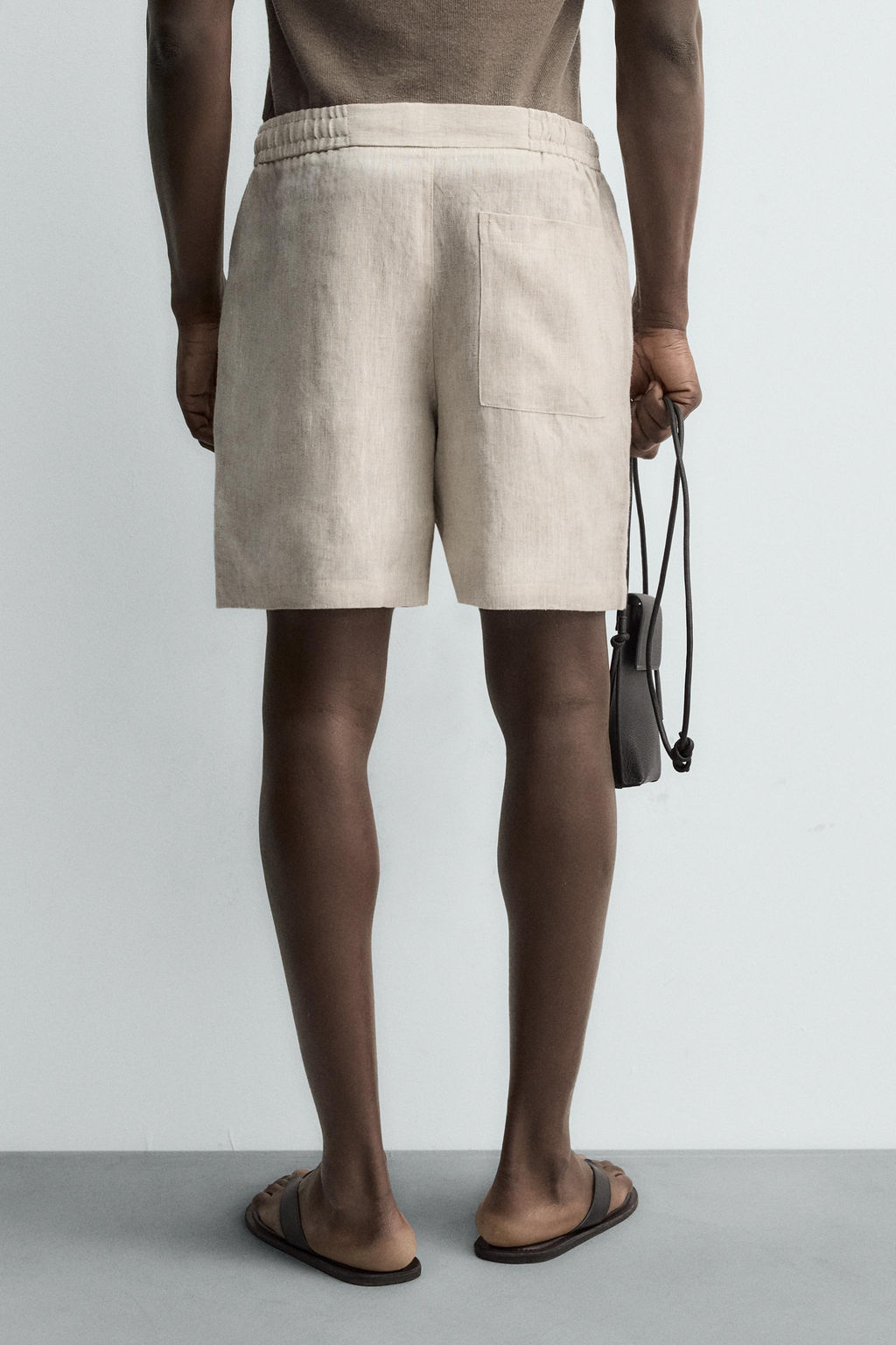 100% LINEN RELAXED FIT BERMUDA SHORTS - Zara фото 19