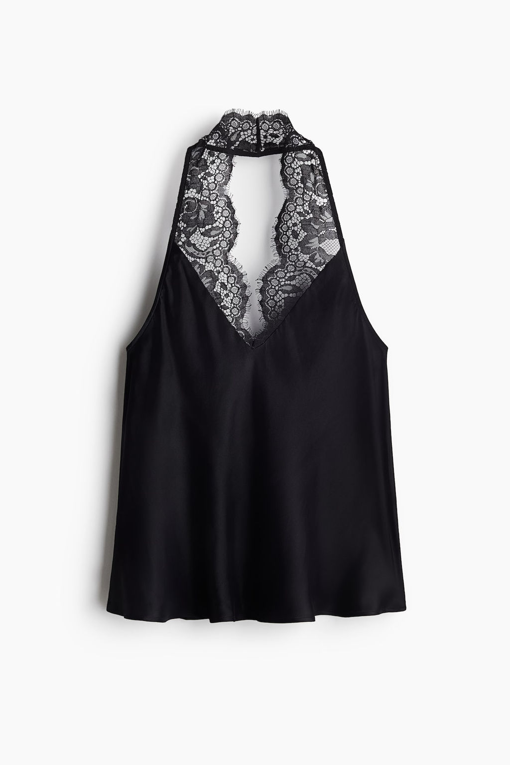 Top halter con ribete de encaje - H&m фото 4