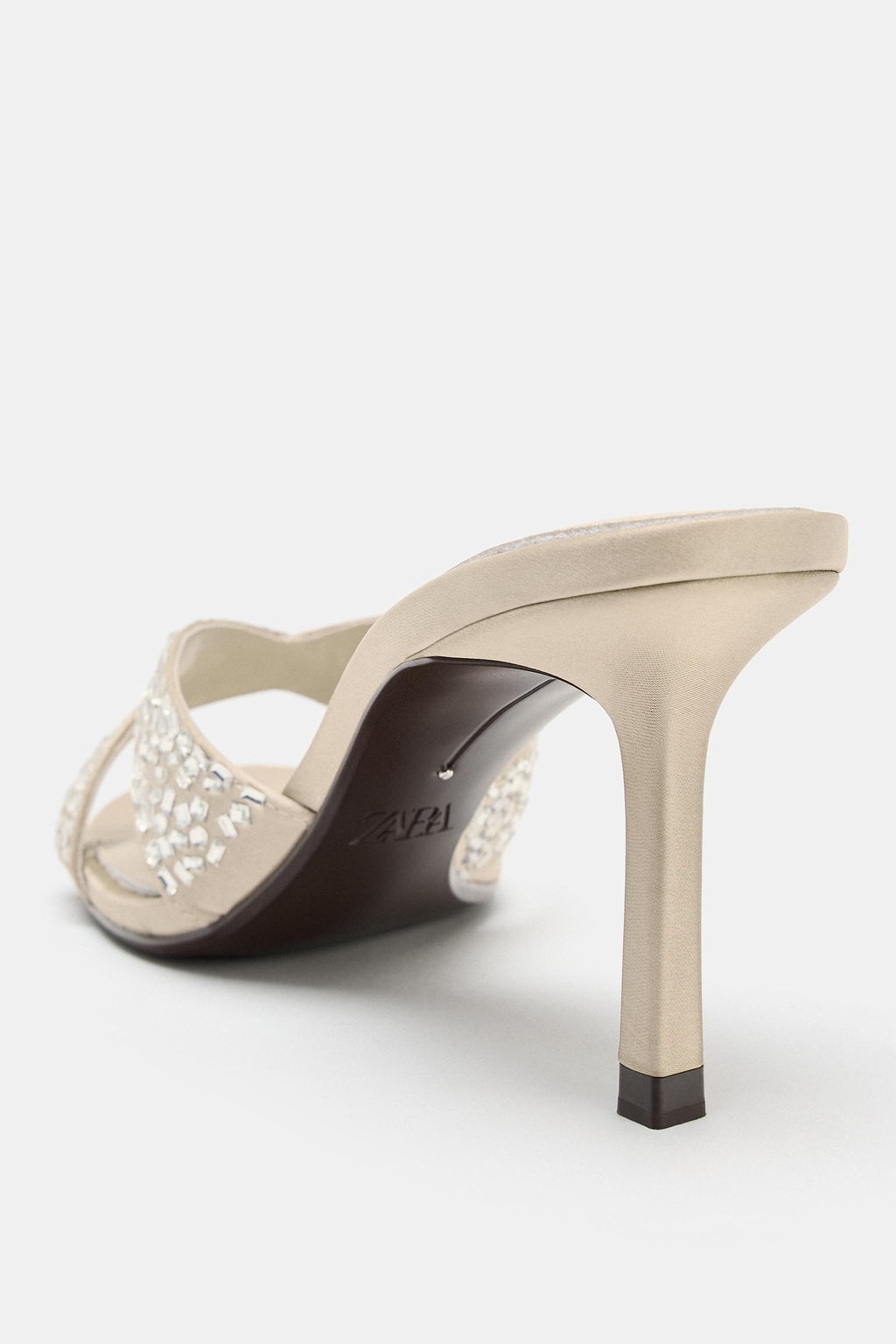 SANDALIA TAC?N BRILLOS / Blanco Crudo