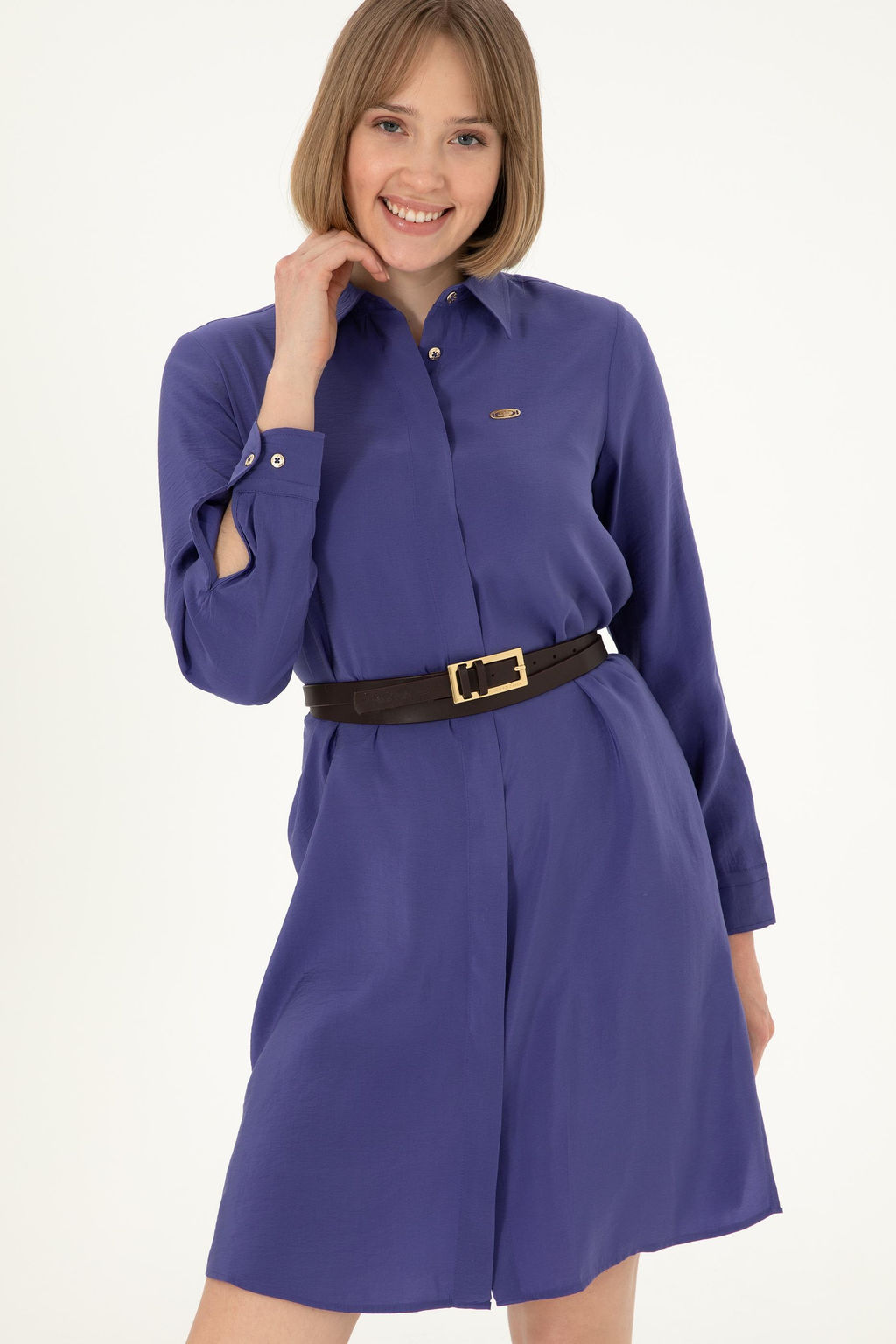 Kad_n Mor Dokuma Elbise - U.s. polo assn фото 2