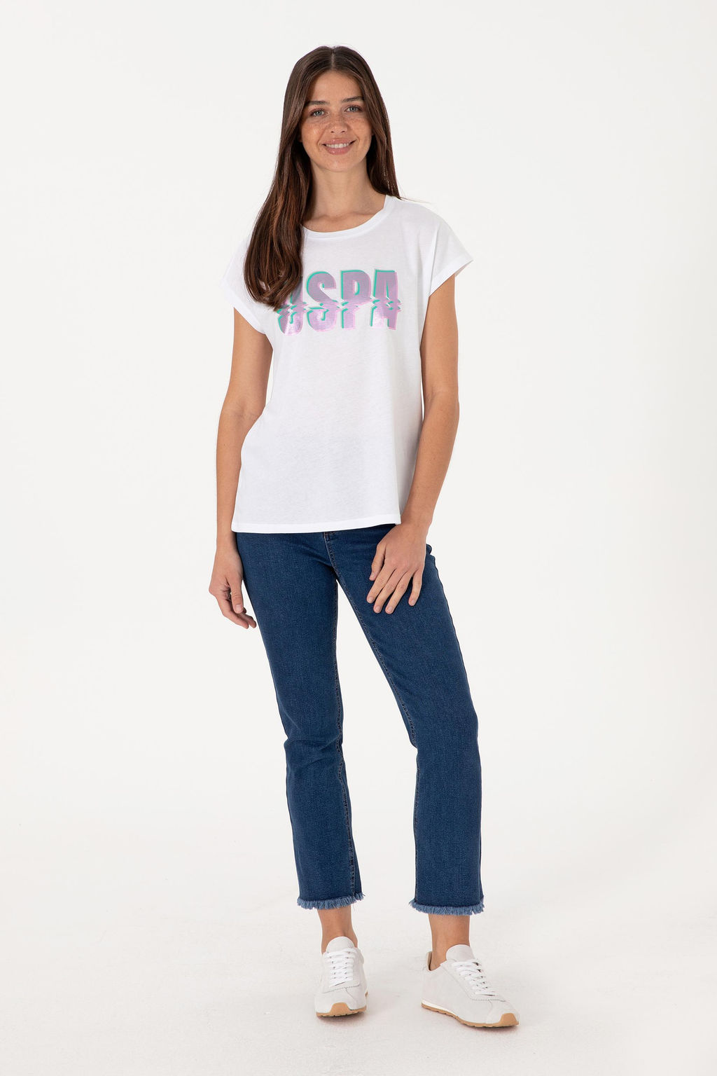 Kad_n Beyaz Ti__rt Sepette S_rpriz _ndirim - U.s. polo assn фото 4