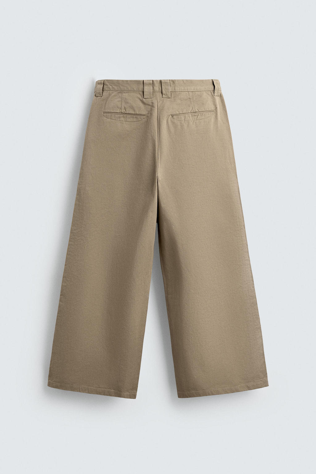 WIDE BAGGY FIT CHINO TROUSERS - Zara фото 7