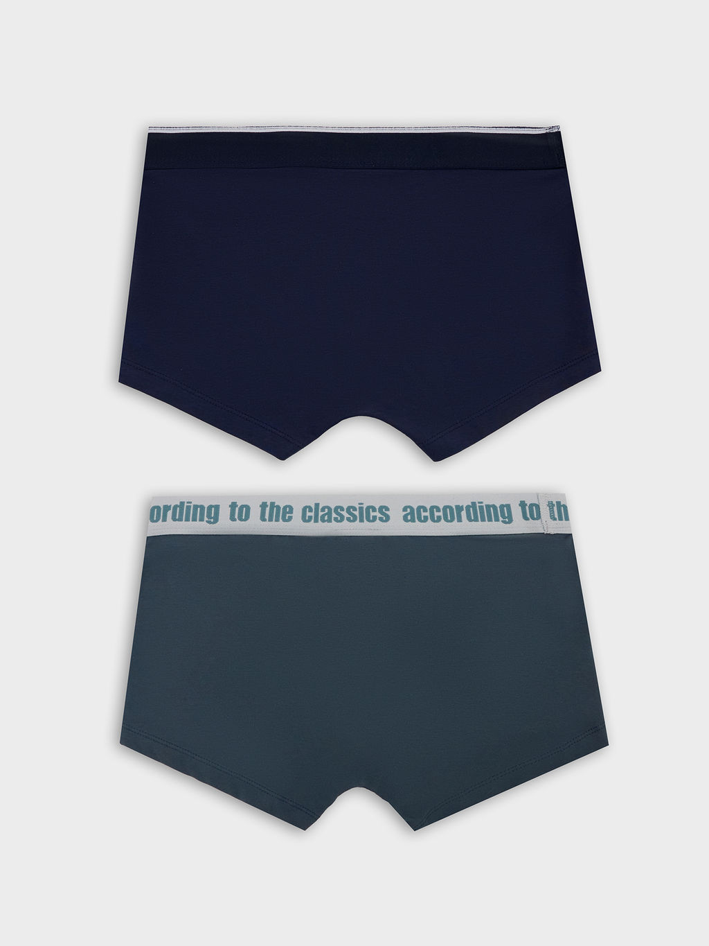 Трусы мужские боксеры мультипак (2 шт.) в синих оттенках глубокий синий +темный сланец1 411215-2 - Mark formelle фото 6