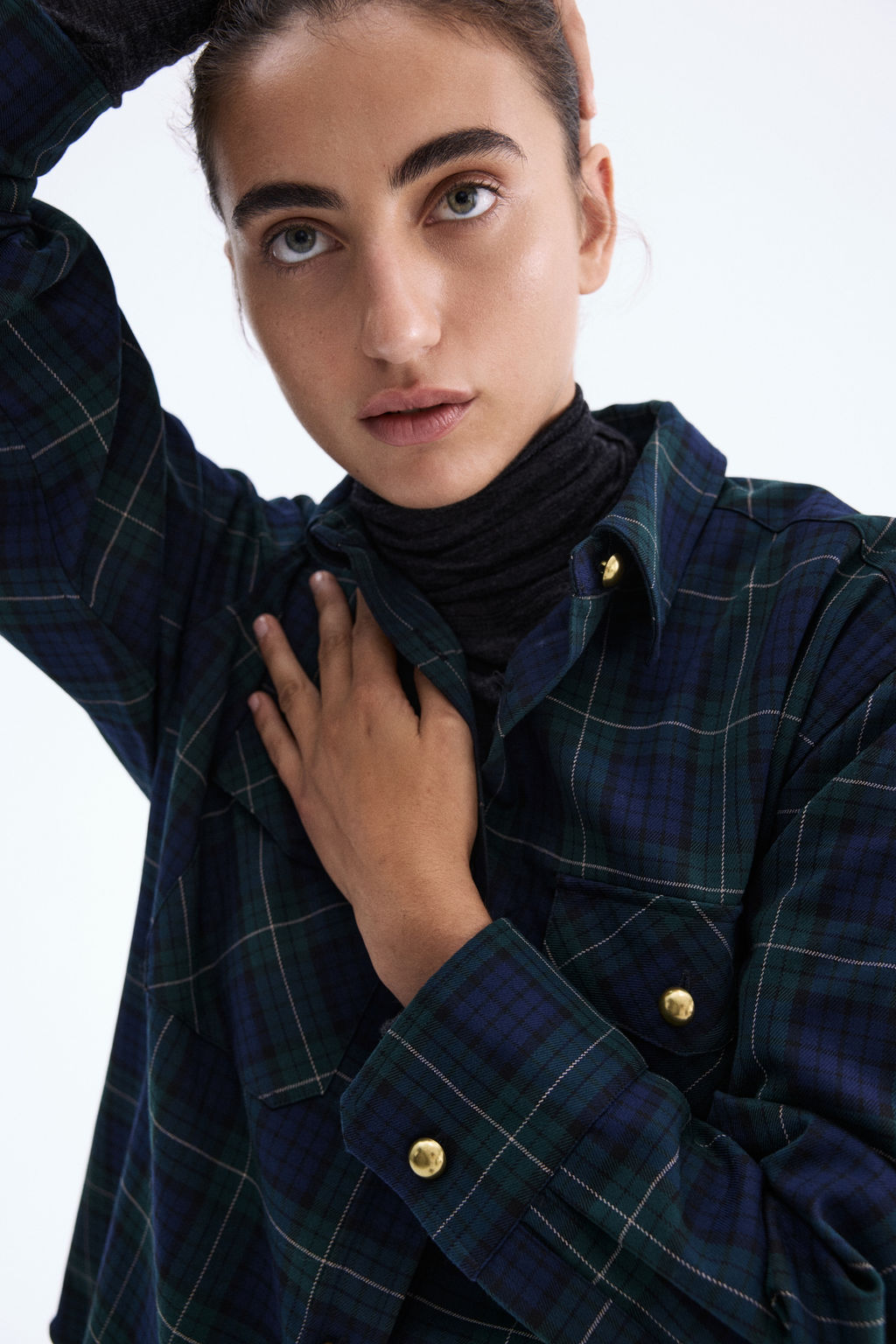 Camisa oversize de franela - H&m фото 3